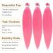 Anti-Snetic Braid Hair Extensions - 3 Packs of 66cm Itch-Free Synthetic Fiber Crochet Hair in Pink - Professional Yaki Texture - Buy Online on GoSupps.com