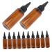 Vaguelly 12 pi ces Bouteilles Applicateurs de Teinture pour Cheveux Recharges Squeeze Bouteilles Pet Fuite avec Embout pour Coloration et Soins Capillaires