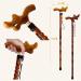 Wooden Cane Beech Crutches Old People Non-Slip Sticks Walkers Faucets Walking Sticks Anniversary Lucky Star - Buy Online on GoSupps.com