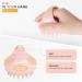 Aimike Wheat Straw Silicone Scalp Massage Brush - Stimulate Hair Growth Reduce Dandruff & Enhance Shampoo Experience | Pink Scalp Massager with Rosemary Oil for Wet & Dry Hair - Buy Online on GoSupps.com