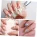 FRCOLOR Storage Box sequin outfit kit de manicura sequin suit nail nail decoration nail Jewelry kit nail nail Accessories manicure semicircle shell Storage Boxes - Buy Online on GoSupps.com