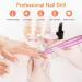 Asalle USB Nail Drill Machine for Acrylic Gel Nails - Professional Electric Efile Kit for Manicure Pedicure - Pink - Buy Online on GoSupps.com
