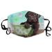 Puppy Washable Reusable Mask Cotton Anti Dust Half Face Mouth Mask For Kids Teens Men Women With Adjustable Ear Loops