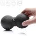 BODYMATE Duo Massage Ball - 8cm x 16cm Self-Massage Tool for Fascia Training - Black - Buy Online on GoSupps.com