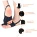 Hallux Valgus Sleeve & Toe Straighteners Set - Bunion Protector & Hammer Toe Straightener - Black 9x6.8cm - Buy Online on GoSupps.com
