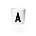 Design Letters Melamine Sippy cups for Baby 7 Oz A-Z | Kids Cups Designed in Denmark Reusable Cup for Baby 6+ Month|Learning Cup BPA/BPS Free | Children Drinking Cup Dishwasher Safe  Toddler Cup White CUP .A