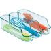 mDesign Set of 2 Divided Storage Box for Baby Food and Small Kitchen Organiser - Sea Blue - Buy Online on GoSupps.com