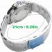 SHMIOU English Talking Watch for Senior Blind, Visually Impaired - Silver Unisex Quartz Analog Bracelet - Buy Online on GoSupps.com