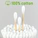 200ct 6 Inch Double-Ended Cotton Swabs - Bamboo Sticks & Round Tips for Cleaning Makeup Gun Care & Pet Grooming | 400 Tips - International Shipping Available - Buy Online on GoSupps.com