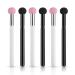 6-Piece Sponge Makeup Applicator Set - Washable Powder Puff & Brush for Flawless Foundation Concealer & Eyeshadow - Pink & Black - Buy Online on GoSupps.com