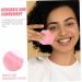 Housoutil Silicone Cleansing Brush Facial Cleansing Brush for Blackhead Facial Scrubber Face Washers Face Scrub Facial Cleansing Brush Exfoliator Manual Silica Gel Pink Cleanser 7.5x7.4cm Pink - Buy Online on GoSupps.com