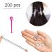 200 Mini Elastic Hair Ties for Girls - Perfect for Braids Dreadlocks & Weddings - Black Hair Accessories - Buy Online on GoSupps.com