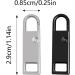 Buy Dalaetus 20-Piece Zipper Replacement Set - Removable Metal Rice Closures for Jackets Suitcases Clothes Shoes (Black & Silver) - International Shipping Available - Buy Online on GoSupps.com