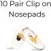 17mm PVC Clip-on Replacement Nose Pads for Sunglasses - Pack of 10 by GMS Optical - Buy Online on GoSupps.com
