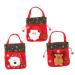 LALAFINA 3pcs Christmas Candy Bag Candy Bags Holiday Treats Bags Christmas Sacks Pouches Brushed Cloth Doll