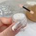 Mirror Effect Chrome Nail Powder White Pearl Iridescent Aurora Magic Pearlescent Nail Jewelry Glitter Powder Holographic Pigment Pearl Glitter Dust DIY Nail Art Decorations 3g