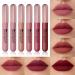 6 Colors Matte Lip Gloss Set - Moisturizing Non-Stick Cup Velvet Lipstick | Buy Online Worldwide - Buy Online on GoSupps.com
