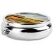 Ranch View Round Pill Box | 3 Compartment Portable Organizer for Travel | International Shipping - Buy Online on GoSupps.com