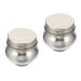 PATIKIL 2 x 2 Palette Cups  Paint Pot Container Cup with Lid and Clip Stainless Steel for Oil Painting  Silver 1 2 x 2