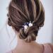 Blue Rhinestone Wedding Lace Flower Hair Pins - Bridal Crystal Headpieces for Women and Girls (Pack of 2) - Buy Online on GoSupps.com