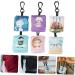 6pcs Keychain Glasses Cleaning Cloths - Screen Wipes for Phones Cameras & Lenses - Assorted Colors - Compact 4.5x4.0cm - Buy Online on GoSupps.com