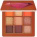 9 Colors Eyeshadow Palette Multi Reflective Matte Shimmer Glitter Professional Highly Pigmented Eyeshadow Makeup Palette Uptodate Orange