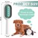 Multifunctional Dog & Cat Brush with Water Tank | Pet Hair Removal & Massage Comb | Ideal for Long Hair - Blue - Buy Online on GoSupps.com