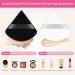 Auauy 6 PCs Triangle Makeup Powder Puff - Washable & Reusable Face Sponges for Loose Powder & Foundation (3 Black + 3 White) - Buy Online on GoSupps.com