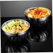 OUNONA 6 Pcs Bowl Decanter Coin Purse Housewarming Gifts Butter Dish with Lid Mini Bunny Figurines Pasta Salad Plates Jelly Scraper Korean Utensils Double Stainless Steel Food Tableware Silverx2pcs 19.5X19.5X8CMx2pcs - Buy Online on GoSupps.com