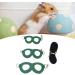 Asixxsix Hamster Dishwear & Leash Set | Synthetic Leather Crockery & Nylon Line for Guinea Pigs Hamsters Ferrets Chinchillas - 3 Sizes Available (Green) - Buy Online on GoSupps.com