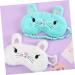minkissy Cat Design Sleeping Mask Soft Breathable Eye Mask For Night Naps Work Comfortable Elastic Band 195*95cm white - Buy Online on GoSupps.com