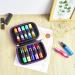 Compact Purple Essential Oil Storage Box for Aromatherapy & Nail Polish - Holds 5ml & 10ml Bottles - Buy Online on GoSupps.com