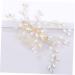 FRCOLOR Bridal Headpiece Wedding Hair Accessories Bridal Headdress Bridal Hair Accessories White Comb Bride - Buy Online on GoSupps.com
