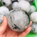Natural Sphere 1PC Natural Crystal Spheres Black Hair Tourmaline Quartz Jet Stone Ball 50mm-90mm (Color : 60-70mm) - Buy Online on GoSupps.com