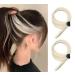 One Piece Clip In Hair Extension Highlights Streaks 25g - 40g (2 Blonde - 20 Grams) 2 Blonde - 20 Grams