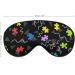 80s Memphis Puzzle Style Sleep Mask - Adjustable Eye Cover for Sleeping and Travel - Buy Online on GoSupps.com