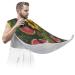 Watermelon Flower Beard Bib Apron Beard Bib Hair Catcher for Men Shaving and Trimming Non-Stick Waterproof Beard Cape Grooming Cloth with 2 Suction Cups Gifts for Men