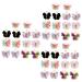 Beaupretty 21 Pairs Mesh Butterfly Hair Accessories Hair Pin Hair Barrettes Hair Clip Hair Accessories Double Ball Hair Ties Hair Accessory Hair Decoration Butterfly Barrettes