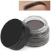 Eyebrow Pomade - Waterproof Brow Pomade for Long-lasting Results Smudge Proof and Sweat Resistant Formula Natural Eyebrow Makeup for All Skin Types and Tones (1#black) 0.1#black