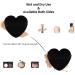 Start Makers 4PCs Heart Shape Makeup Puffs - Soft & Reusable Velvet Puff Set for Wet/Dry Use - Face Puffs for Loose Powder Foundation - Black & White - Buy Online on GoSupps.com