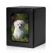 PCS Pet Photo Urns for Dogs Ashes, Dog Urns for Ashes, Pet Cremation Box S(0-25lbs) Black