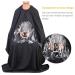 Green-Estetica Professional Barber Cape for Hair Cutting - Black | Water & Stain Resistant Salon Cape with See-Through Window & Adjustable Neck Closure for Men & Women - Buy Online on GoSupps.com