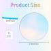 CRASPIRE Clear Circle Acrylic 4 Iridescent Plates - 0.08 Thick Round Blanks for Picture Frames, Painting, DIY Crafts - Buy Online on GoSupps.com