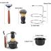 Premium 4-Piece Shaving Brush Set - Stainless Steel Stand Bowl & Brush - Ideal for a Luxurious Shave - Buy Online on GoSupps.com