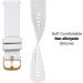 Abanen Silicone 18mm Watch Band for Garmin & Fossil - White Waterproof Replacement Strap - Buy Online on GoSupps.com