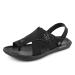 Man Bunion Corrector Orthopedic Shoes/Bunion Corrector Sandals Have Toe Separator/Flat Sandals with Orthopedic Toe Ring Suitable for Summer Travel Outdoor (Color : Black Size : 10) 10 Black
