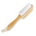 Aisilk Foot Natural Bristle Brush & Pumice Stone Combo W/Rope wooden handle - Exfoliator Pedicures Calluses Remover - Smoother Body skin, feet, elbow Scrubber for Massage SPA Sauna and more 1 Count (Pack of 1)