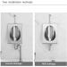 304 Stainless Steel urinals Induction Wall-Mounted Drainage Public Toilet urinals Square Wall-Mounted Men's urinals Bathroom Accessories for Homes Hotels Schools - Buy Online on GoSupps.com