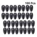 EXCEART 50 Pair Plastic Ear Caps - Hair Dye Shield Protector for Hair Dyeing - Black - Buy Online on GoSupps.com