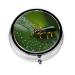 Rainbows Insectsround Pill Box 3 Compartment Round Pill Box Organizer Portable Travel Pill Box for Traveling.